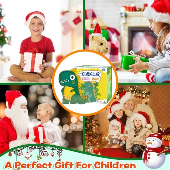 Make Your Own Dinosaur Piggy Bank - Dinosaur Toys for Kids, Dinosaur Craft Kit - Picture 5 of 7